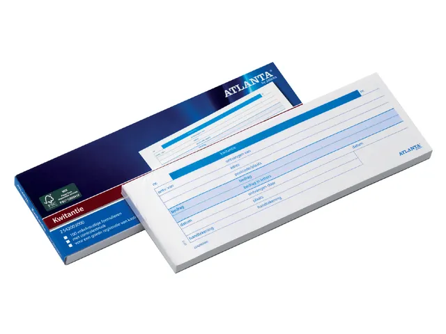 Kwitantieboekje Djois Atlanta 74x210mm 100vel