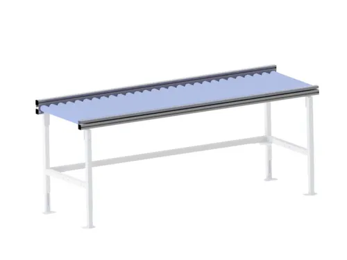 zijgeleiding,v. paktafel,HxBxD 40x1195x40mm,v. B 1200mm,RAL9006