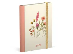 Agenda 2026 Lannoo 120x160 Flowers bouquet 7dagen/2pagina's wit