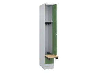 locker met bank,HxBxD 1950x300x815mm,1vak,vak B 300mm,cilinderslot - 1
