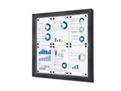 OUTLET Vergrendelbaar vitrine mededelingenbord Indoor/Outdoor 6xA4 Ant