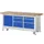 Werkbank Hxbxd 880x2000x700mm Beukenhouten Werkblad 6laden Kast