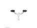Neomounts NEXT One SL DS65S-950WH2 Support à fixer pour écran double