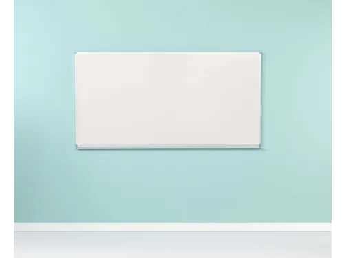 Schoolbord Enkelvlaksbord 100x250cm Magnetisch Wit emaille
