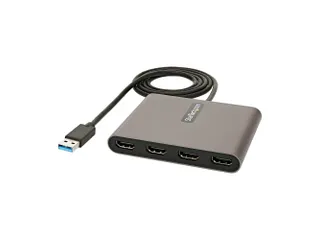 USB 3.0 naar 4x HDMI Adapter, Externe Video & Grafische Kaart, USB Typ - 1