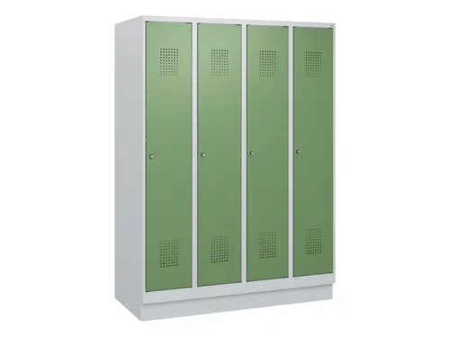 schoollocker,HxBxD 1630x1200x500mm,4vak,vak B 300mm,cil.-slot,sokkel