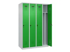 locker voor scheiding van kleding,HxBxD 1850x1200x500mm,4vak