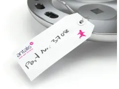 Verzendlabel 60x120mm Kers Versterkt Oogje