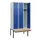 locker met bank,HxBxD 1950x900x815mm,3vak,vak B 300mm,cilinderslot