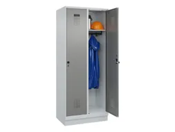 locker,HxBxD 1950x800x500mm,2vak,vak B 400mm,draaigrendel,sokkel