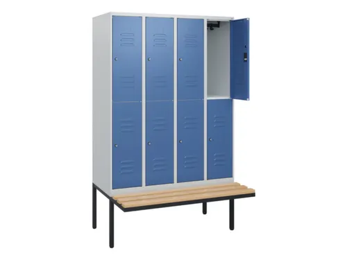 Dubbeldekse dekenkist,HxBxD 1950x1200x815mm,4x2vak.,vak B 300mm