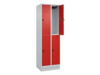 dubbeldekse locker,HxBxD 1950x600x500mm,2x2vak.,vak B 300mm - 2