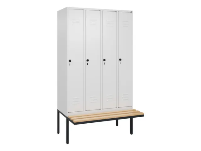 locker voor scheiding van kleding,HxBxD 2120x1200x815mm,4vak