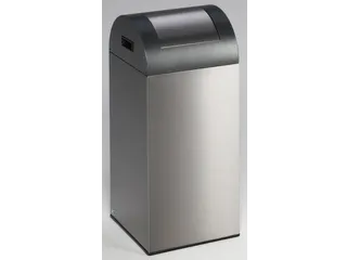 Afvalverzamelaar Zelfblussend 60 Liter 800X320X320Mm Klemring Zilver - 1