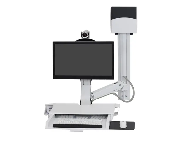Ergotron SV Combo Wit PC Multimedia Standaard arm Muur