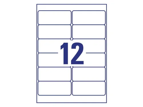 Etiket Avery Zweckform L7913-10 99.1x42.3 polyester wit 120 stuks