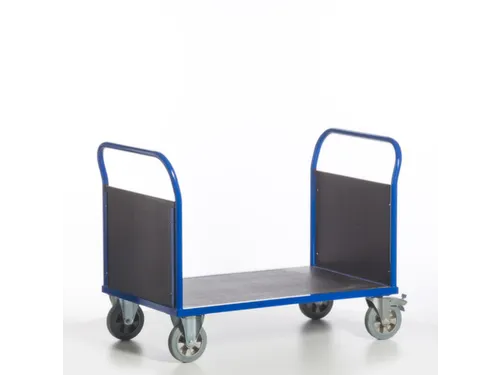 Platformwagen 1000kg Laadvlak 1200x800mm 2 Kopwanden Ral 5010