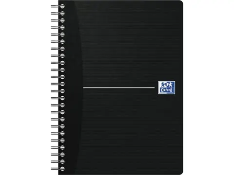 Office Essential spiraalschrift A5 gelijnd zwart