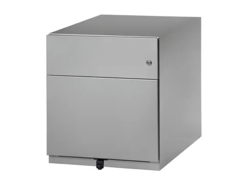 Mobiel Ladenblok Staalplaat 495x420x565mm 1hangmappenlade 1lade Zilver