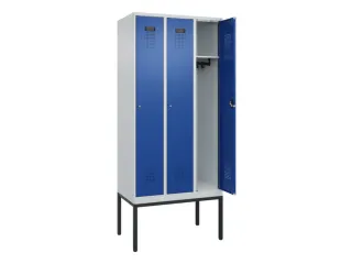 locker,HxBxD 2120x900x500mm,3vak,vak B 300mm,cil.-slot,voetonderstel - 1