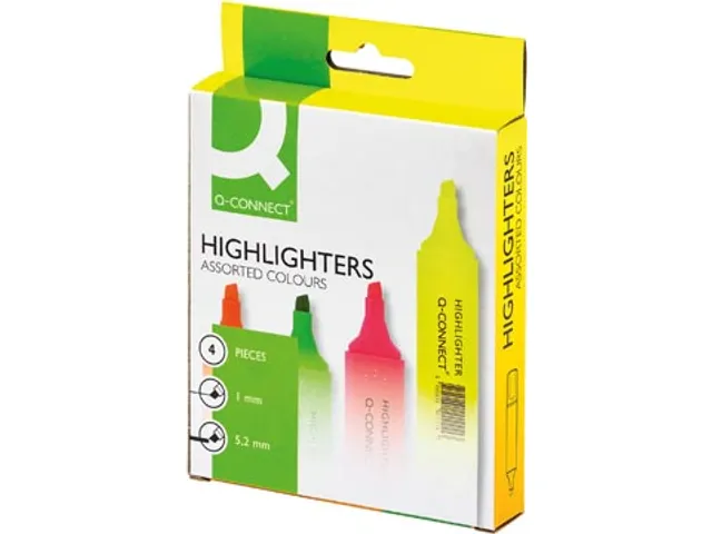 Markeerstift Assorti Etui Van 4 Stuks