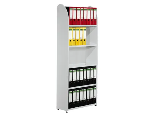 Basisveld 1900x800x325mm 5legborden 1 Zijpaneel Achterwand Lichtgrijs