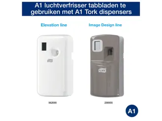 Luchtverfrisserdispenser Tork A1 Elevation wit 562000 - 3