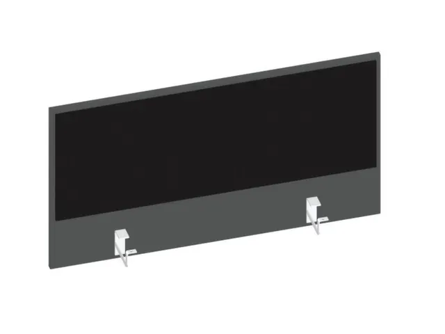 baliepaneel bureau aanbouw achter MS-donkergrijs BN8033-zwart 1000mm