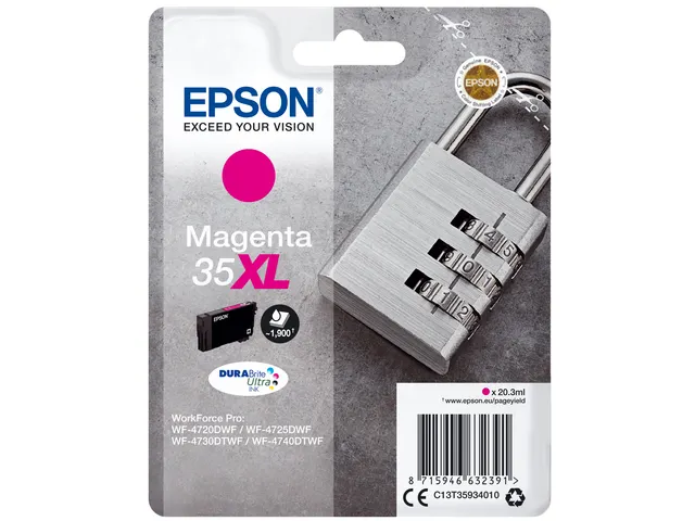 Singlepack Magenta 35XL DURABrite Ultra Ink