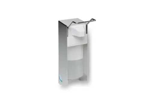 ontsmettingsmiddeldispenser,HxBxD 270x82x153mm,m. bak,aluminium