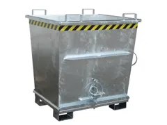 Bodemklepcontainer 1271x1040x1200mm 1m³ 2000kg Verzinkt