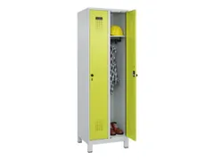 locker,HxBxD 1950x600x500mm,2vak,vak B 300mm,draaigrendel,voeten