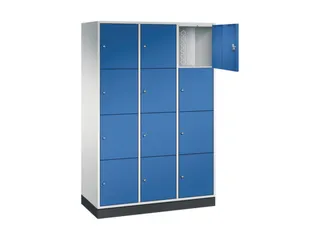grootvolume-lockersysteem,RAL 7035/RAL 5010,HxBxD 1950x1220x500mm - 1