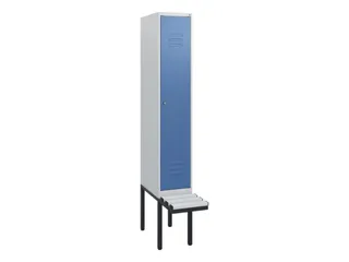 locker met bank,HxBxD 1950x300x815mm,1vak,vak B 300mm,cil.-slot - 1