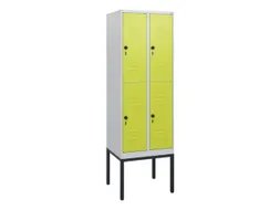 dubbeldekse locker,HxBxD 1950x600x500mm,2x2vak.,vak B 300mm