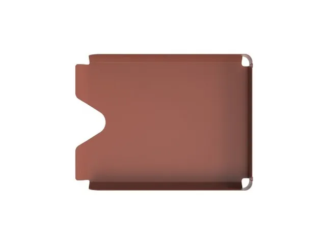ODBLOC metalen brievenbak 3-delig terracotta