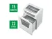 Leitz IQ Office Papiervernietiger P-4 Snippers 4x40mm