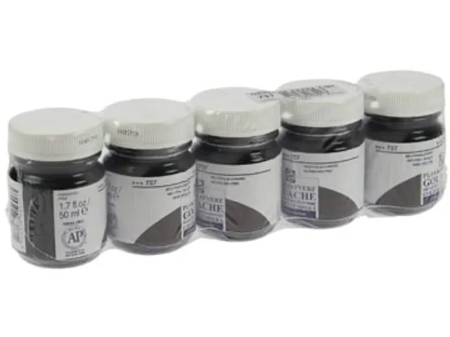 plakkaatverf Extra Fijn flacon van 16 ml, neutraalzwart