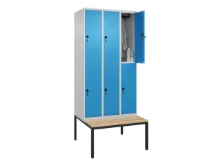 Dubbeldekse dekenkist,HxBxD 2120x900x815mm,3x2vak.,vak B 300mm - 3