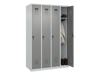 locker,HxBxD 1850x1200x500mm,4vak,vak B 300mm,draaigrendel - 1