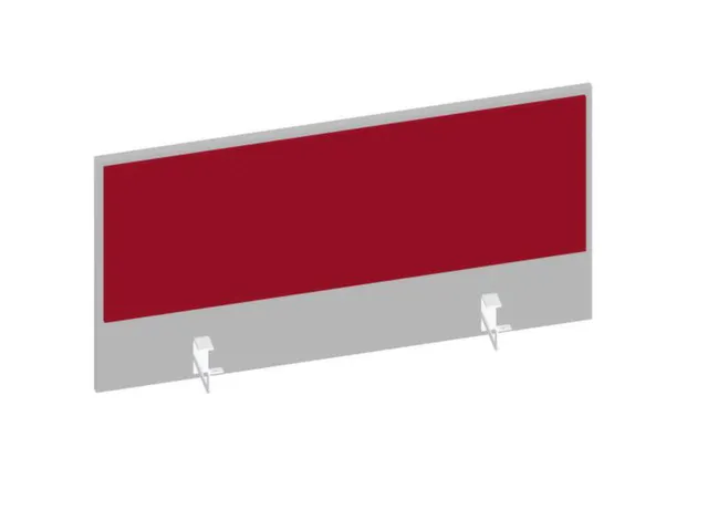 baliepaneel v. bureau aanbouw achter MP-lichtgrijs BN4011-rood 1000mm