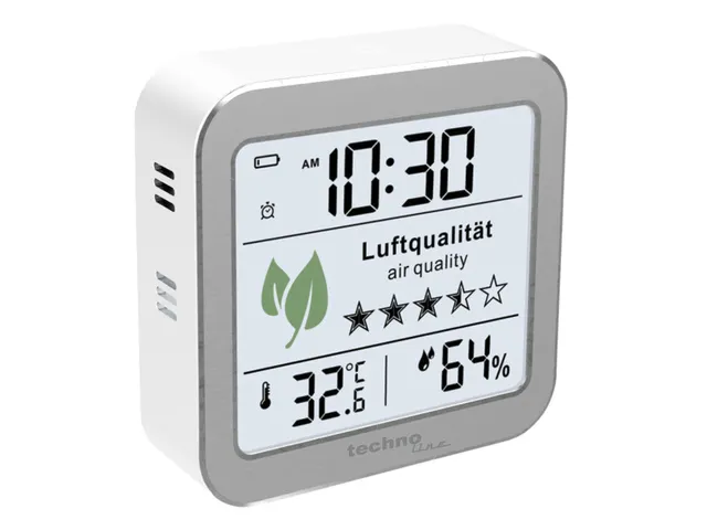 CO2-meter Technoline WL 1020 82x82x25mm zilver