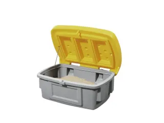 strooigoedbak,100l,HxBxD 460x975x705mm,PE,grijs,deksel geel - 1
