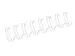 Draadrug Fellowes 10mm 34-rings A4 wit 100stuks