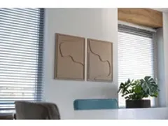 OUTLET Acoustic Art FLOW 2-luik 80x60cm Bruin Akoestisch kunstwerk Org