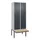 locker met bank,HxBxD 2120x800x815mm,2vak,vak B 400mm,draaigrendel