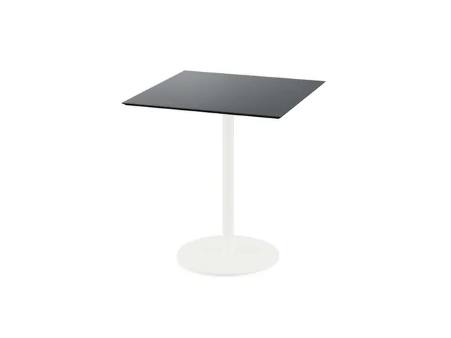 bistrotafel,HxBxD 730x700x700mm,rechthoekig,schotelvoet wit