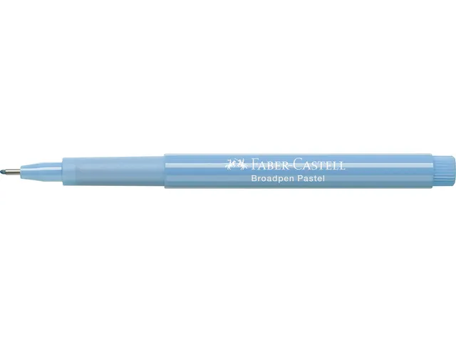 Fineliner Faber-Castell Broadpen Pastel 0.8mm licht blauw