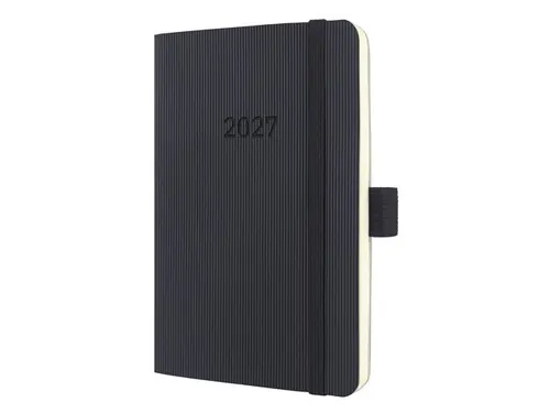 Weekagenda Conceptum A6 2027 (NL/FR/EN/DU) zwart Softcover