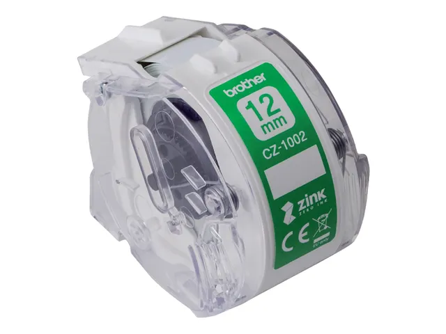 Labeletiket Brother CZ-1002 12mmX5m kleur opdruk